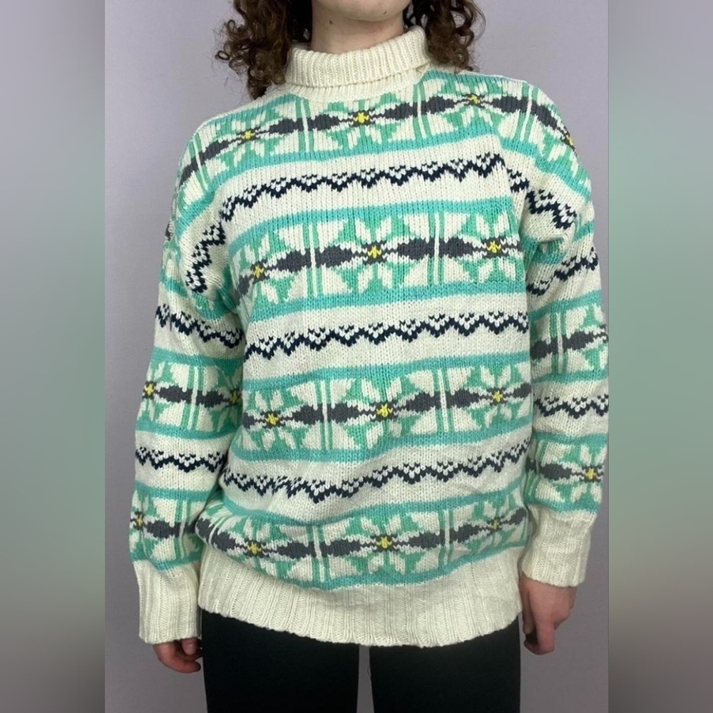American Eagle Outfitters Multicolor Knit Sweater XS Oversized PTP 23
